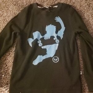 Boys black thermal long sleeve shirt